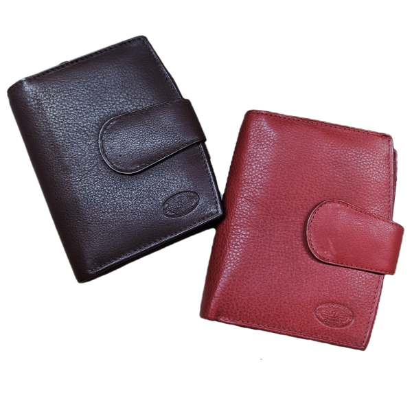 Geldbörse im Hochformat aus weichem Echtleder